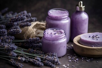 Obraz na płótnie Canvas lavender spa treatment. AI Generated