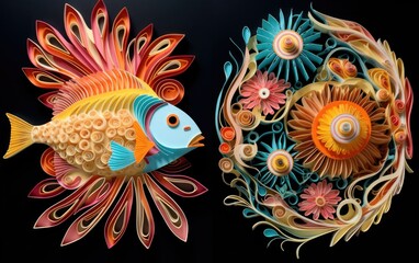 Quilled Paper Intriguing 3D Designs