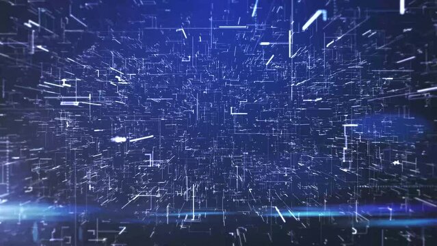 Flying through abstract technology network system