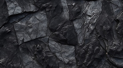 Dark wall stone Background - Black Granite texture - Ai