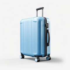 Sky Blue Travel Bag on Pure White