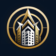 Logo-Design: „Moderne Immobilien-Ikone: Minimalistisches Logo-Design für den Immobilien-Bereich“