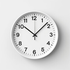 Elegant Clock on a White Background