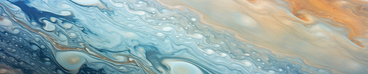 Vivid close-up of Jupiter's surface.