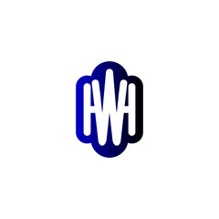 The vector is a monogram of the letter H and W.