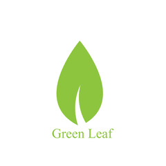 Logos of green leaf ecology nature element vector