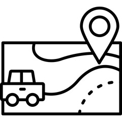 Map Travel Icon