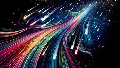 Obraz premium Einzigartige Naturinspirationen: Abstrakte Landschaften, kosmische Wunder und leuchtende Träume in harmonischen Farbspektren