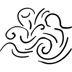 illustration of an octopus for businesses ,websites, flyers , broachers vector illustration	