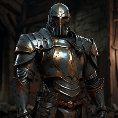 Naklejka premium knight in armour