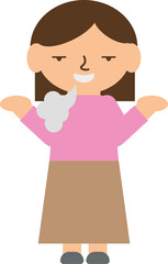 相手を見下している女性