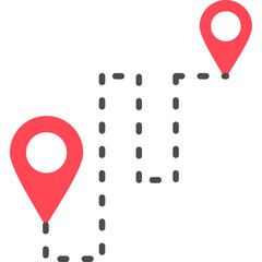 Fototapeta premium Destination Icon