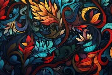 Seamless Abstract Colorful Texture Pattern