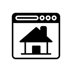SEO Homepage icon in vector. Illustration