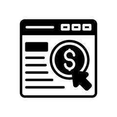 PPC icon in vector. Illustration