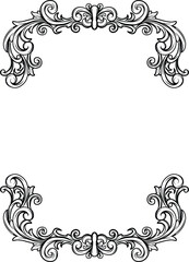 Ornament Border Frame Simple Vintage