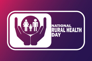 National Rural Health Day. Vector illustration. Suitable for greeting card, poster and banner