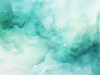 Pastel turquoise acrylic ink abstract background