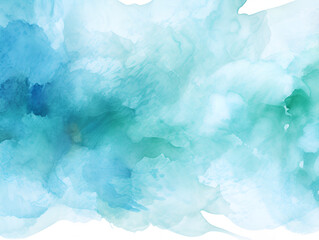 Abstract textured turquoise watercolor background