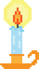 Candle Pixel art Vector image
