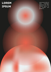 Vector Gradient Colorful Cover. Holographic Abstract Background Poster Design Template.