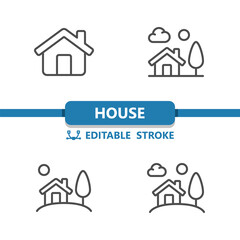 House Icons. Home, Building, Real Estate Icon