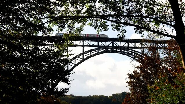the famous Muengstener bridge in germany video