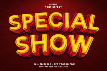 Special Show Editable Text Effect