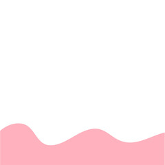 Pink Pastel Melted Corner Background Element