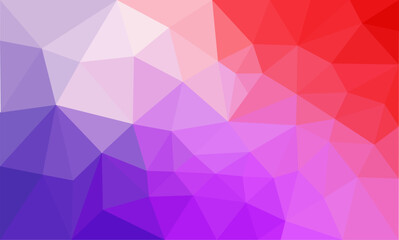 Red Purple Background with triangle square geometric pattern.bright poly abstract background texture.	