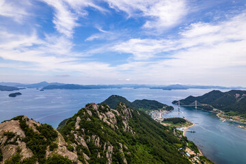 Scenic view of the Saryangdo Islands against the sky, South Korea - Powered by Adobe