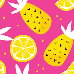 Set of ice cream pattern and different element with donuts, ice cream, hearts. Girlish stickers in bright colors isolated on violet background. Ice cream background set