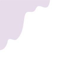Wave Corner Border Pastel Color Element