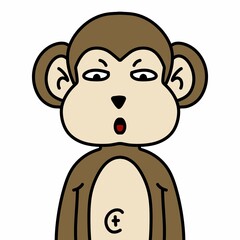 art monkey cartoon illustration design
