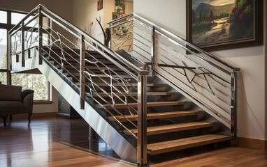 Sleek Modern Stainless Steel Railings