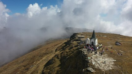 Kaimaktsalan, Macedonia Greece - September 17, 2023: WW1 memorial celebration at Kaimaktsalan mountain