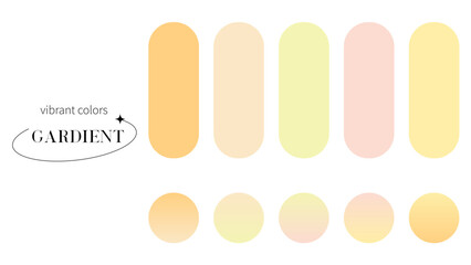 orange pastel color gradients