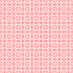 Seamless surface pattern with crossing figures. Symmetric abstract background. Openwork shelves ornament wallpaper. Floral lacy motif. Digital paper for web design, page fills. Vector art illustration