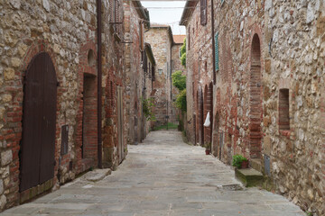 Fototapeta na wymiar Montefollonico, historic town in Tuscany