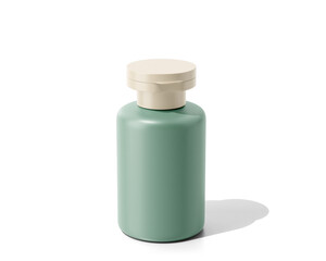 Blank Soap Dispenser bottle packaging isolated on transparent background, prepared for mockup, 3D render.