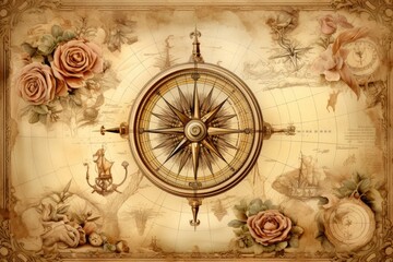  vintage nautical maps  