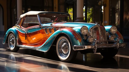 Revved up Wheels: Exploring the Fast Lane with Luxury Cars, Sporty Models, and Red Hot Designs, generative AI