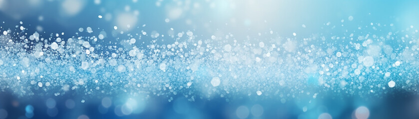 blue christmas background with snowflakes