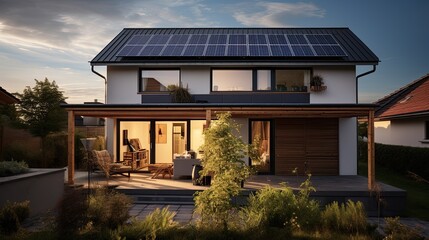 house with panels