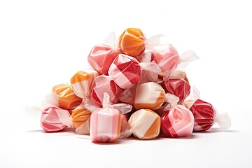 colorful candies isolated on white