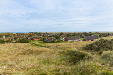 View over the village of S&oslash;nderho, Fan&oslash;