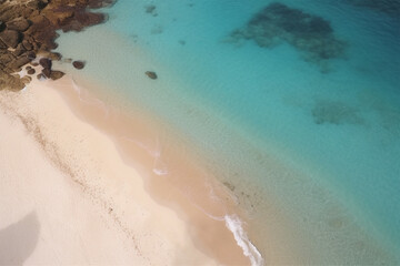 beautiful island, exotic warm countries, beach by the sea, ocean, aerial drone photo