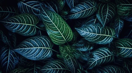 closeup nature view of tropical leaf background