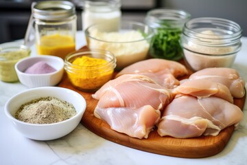Preparing Homemade Keto Chicken Meal Prep
