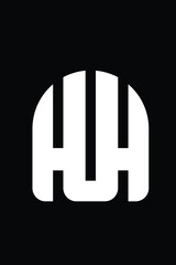 HUH letter logo